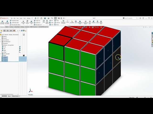 فیلم آموزشی: طراحی مکعب روبیک | آموزش Solidworks برای مبتدیان با زیرنویس فارسی