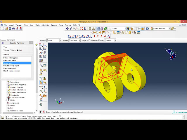 فیلم آموزشی: آموزش مش بندی Abaqus - مش بندی قطعات جامد سه بعدی با استفاده از پارتیشن بندی