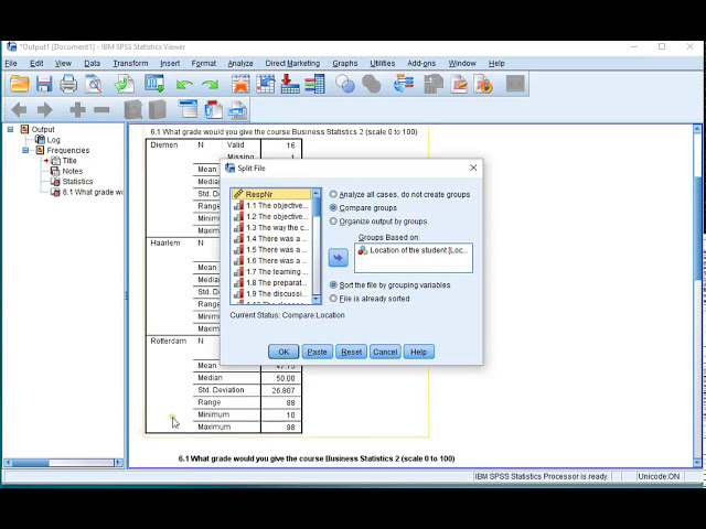 فیلم آموزشی: SPSS - میانگین ها و انحرافات استاندارد (از طریق فایل Split) با زیرنویس فارسی