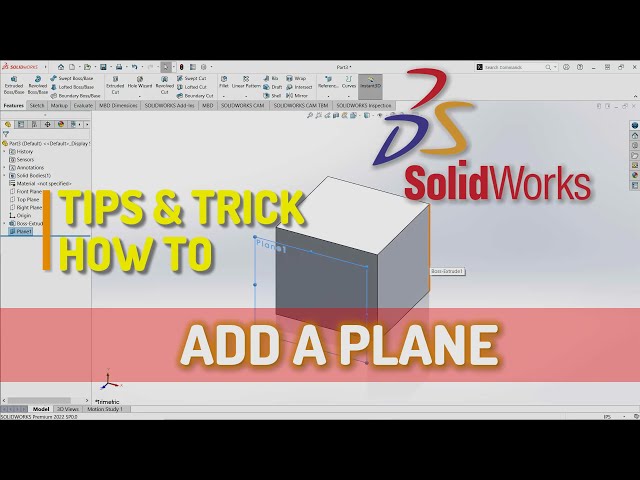 فیلم آموزشی: Solidworks چگونه یک هواپیما اضافه کنیم با زیرنویس فارسی