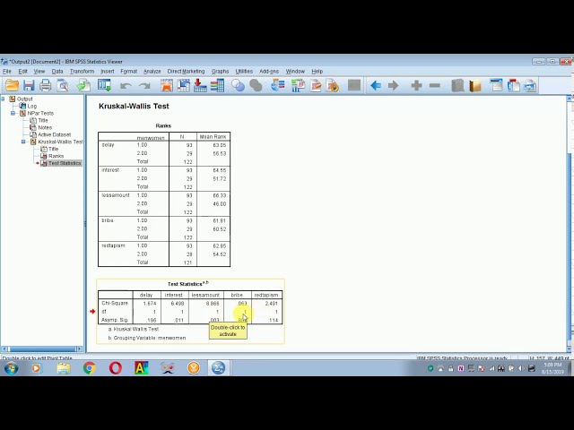 فیلم آموزشی: نحوه انجام تست KRUSKAL WALLIS Chi SQUARE-SPSS