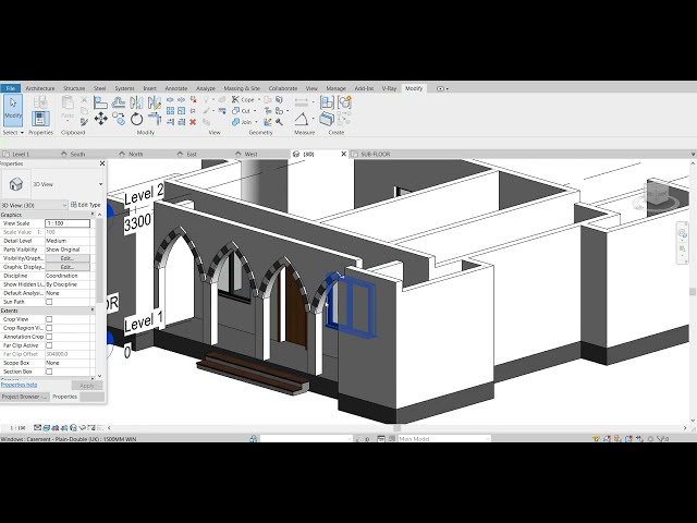 فیلم آموزشی: نحوه مدل سازی طرح ساده مسجد در Revit | آموزش REVIT