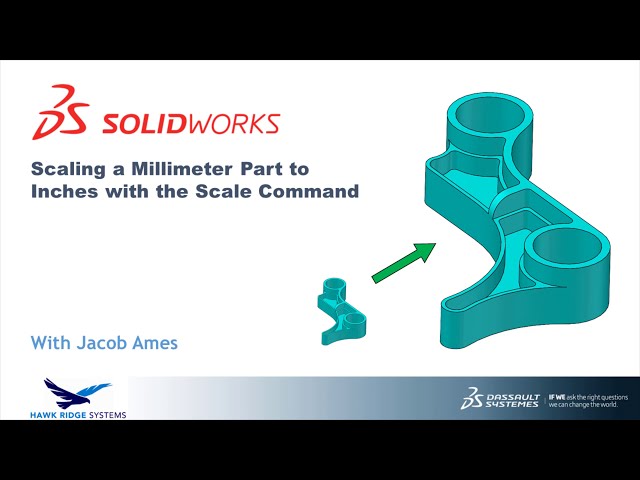 فیلم آموزشی: تبدیل میلی متر به اینچ با ویژگی SOLIDWORKS Scale با زیرنویس فارسی