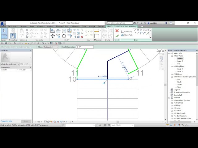 فیلم آموزشی: نحوه ترسیم پله های تقسیم شده در Revit