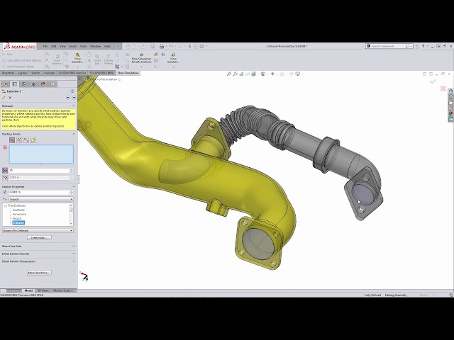 فیلم آموزشی: SOLIDWORKS شبیه سازی جریان مطالعات ذرات و فرسایش با زیرنویس فارسی