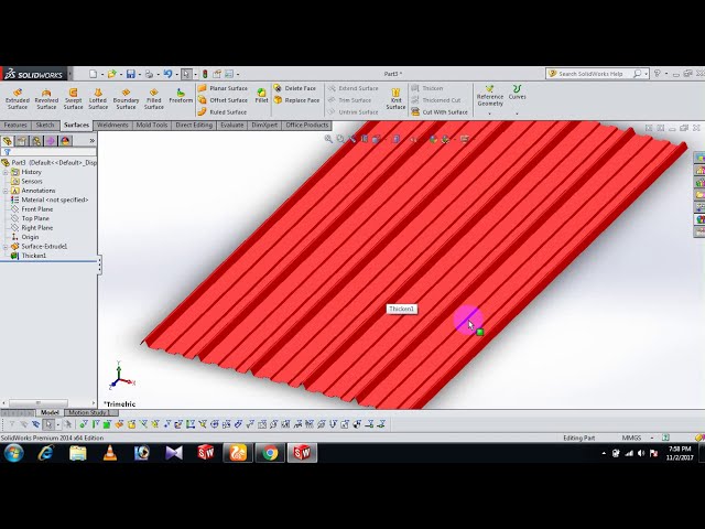 فیلم آموزشی: #نحوه ساخت فولاد موجدار توسط Solidworks