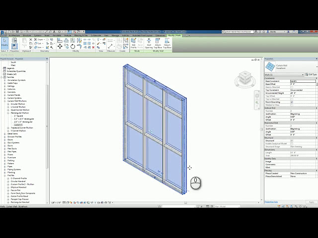 فیلم آموزشی: مشخصات Mullion سفارشی سری Revit Families How To Revised با زیرنویس فارسی