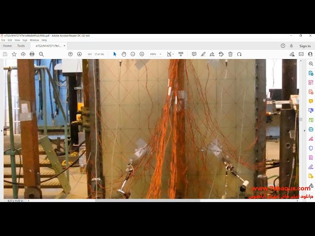 فیلم آموزشی: رفتار لرزه ای دیوار برشی فولادی نیمه متکی (SSSW) Abaqus با زیرنویس فارسی