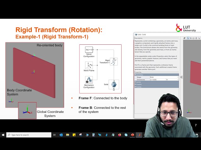 فیلم آموزشی: مبانی تبدیل صلب (چرخش) | Simscape Multibody | متلب | Multibody Dynamics | فنلاند