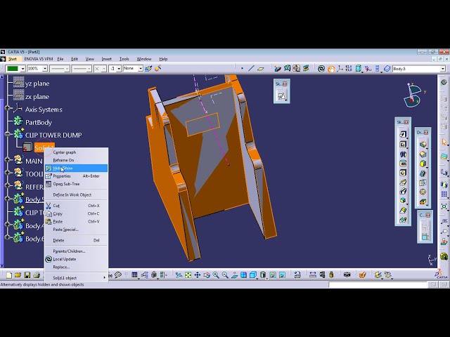 فیلم آموزشی: برج گیره پلاستیکی CATIA V5 غیر پارامتری تا پارامتری