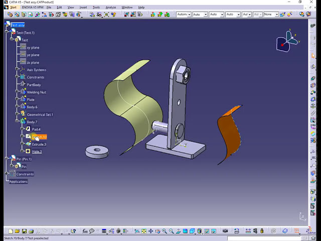 فیلم آموزشی: CATIA - نمایش در منطقه هندسه با زیرنویس فارسی