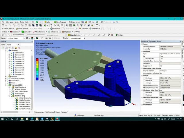 فیلم آموزشی: تجزیه و تحلیل بر روی Robot Gripper در Ansys Workbench