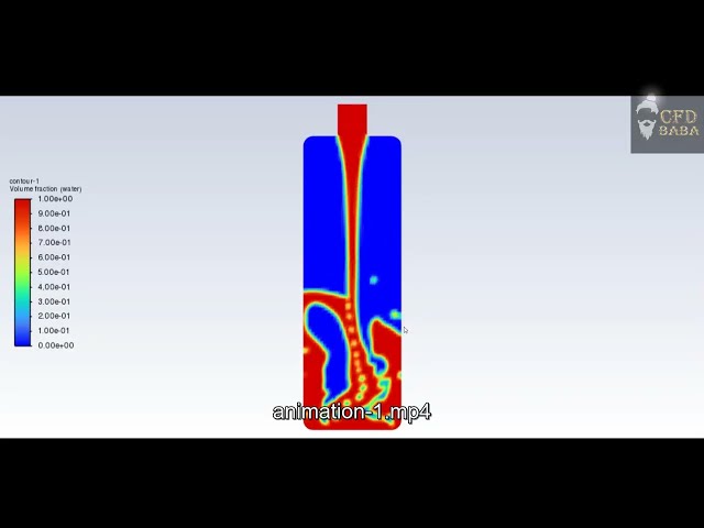 فیلم آموزشی: ANSYS Fluent Tutorial I جریان چند فازی | پر کردن بطری با استفاده از روش VOF با زیرنویس فارسی