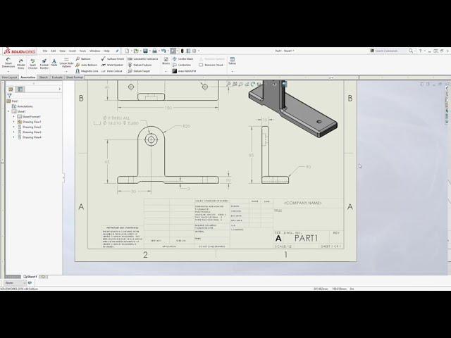 فیلم آموزشی: نحوه ایجاد بخش سه بعدی و طراحی دو بعدی در Solidworks با زیرنویس فارسی