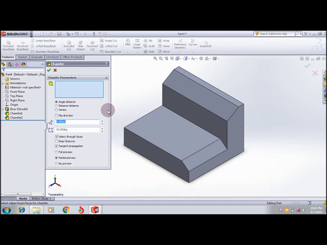 فیلم آموزشی: آموزش ویژگی های SolidWorks Chamfer _ آموزش ویدیویی SolidWorks برای مبتدیان با زیرنویس فارسی