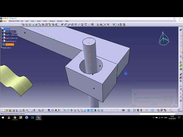 فیلم آموزشی: CATIA V5 Kinematics Of Point Surface Joint.