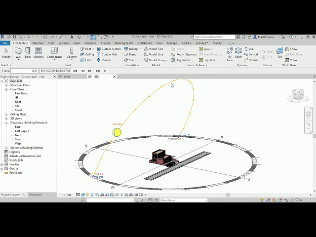 فیلم آموزشی: غروب خورشید در Revit Architecture با زیرنویس فارسی