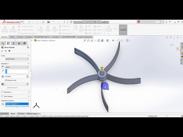 فیلم آموزشی: Solidworks-درس 9: نحوه ایجاد همزن توربین تیغه خمیده نوع II