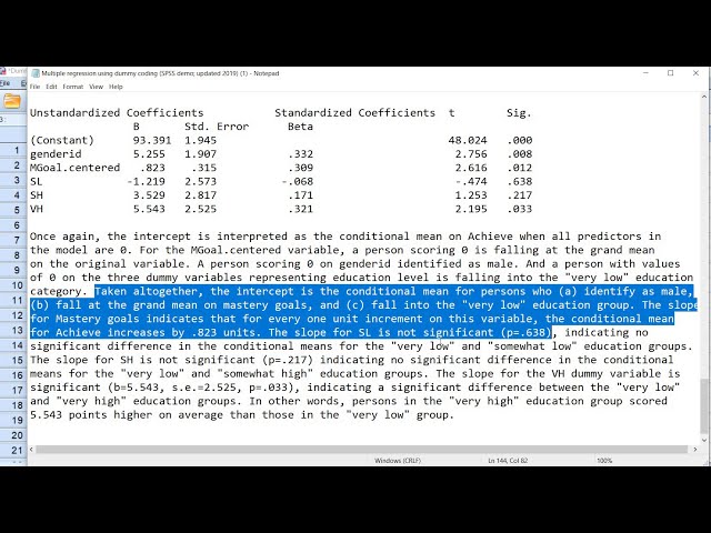 فیلم آموزشی: اجرای و تفسیر رگرسیون چندگانه با متغیرهای رمزگذاری شده ساختگی در SPSS (2019) با زیرنویس فارسی