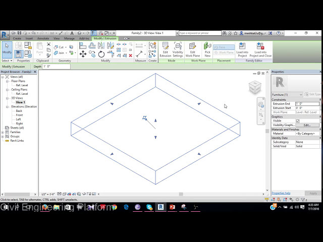 فیلم آموزشی: ایجاد خانواده نوع جعبه در Autodesk Revit 2017 با زیرنویس فارسی