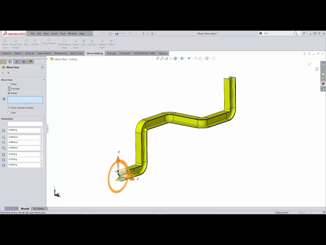 فیلم آموزشی: SOLIDWORKS Tutorial: Unbend a Bent I-Beam با زیرنویس فارسی