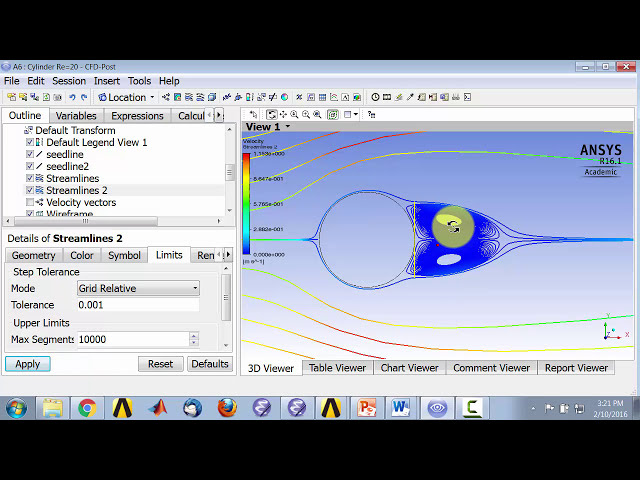 فیلم آموزشی: جریان سیلندر با استفاده از Ansys CFD-Post - Streamlines با زیرنویس فارسی