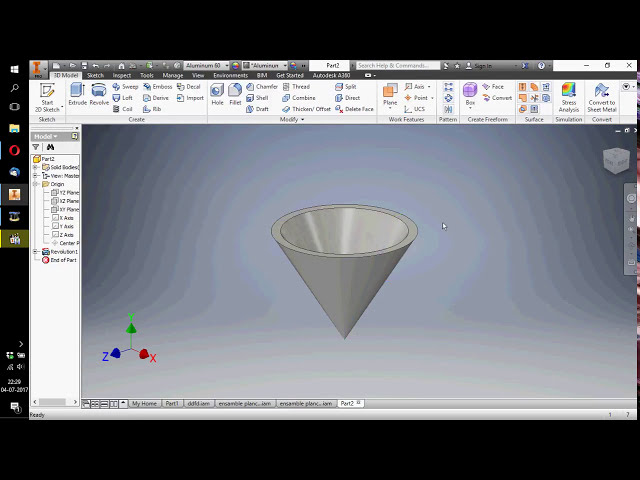 فیلم آموزشی: مخروط توخالی - مخترع Autodesk با زیرنویس فارسی