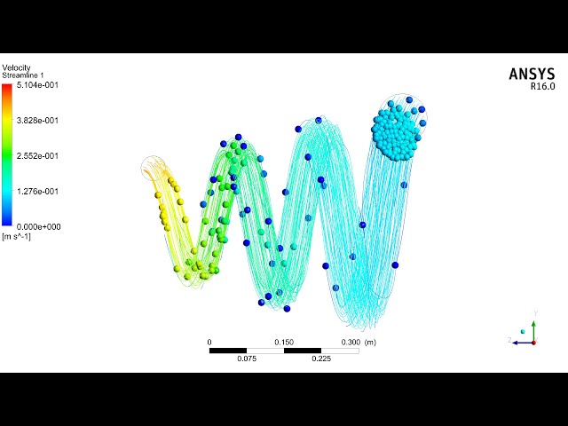 فیلم آموزشی: آموزش فلوئنت ANSYS | فیلم انیمیشن راه حل | جریان سیال در آنالیز لوله حلزونی در ANSYS