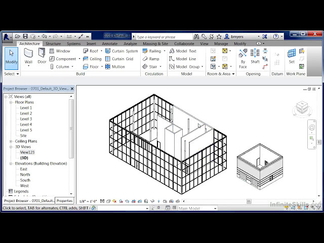 فیلم آموزشی: آموزش Revit - 07_01-Default 3D View با زیرنویس فارسی