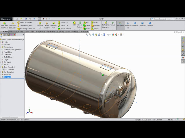 فیلم آموزشی: آموزش Solidworks | نحوه ساخت مخزن تحت فشار در Solidworks با زیرنویس فارسی