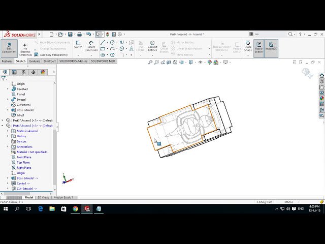 فیلم آموزشی: آموزش Modeling Simple Molds SolidWorks 1/2