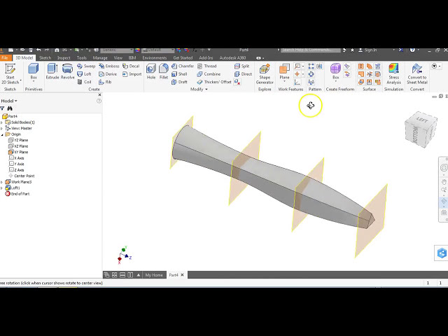 فیلم آموزشی: Autodesk Inventor - Work Plane Offsets and Lofting در Autodesk Inventor با زیرنویس فارسی