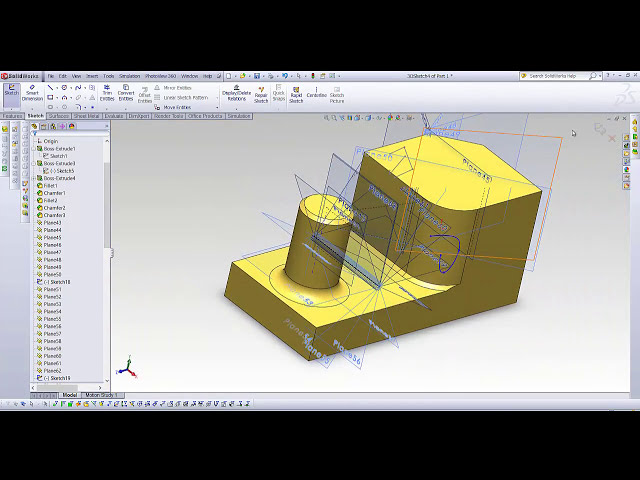 فیلم آموزشی: آموزش SolidWorks - نحوه ساخت هواپیماهای جدید SolidWorks با زیرنویس فارسی