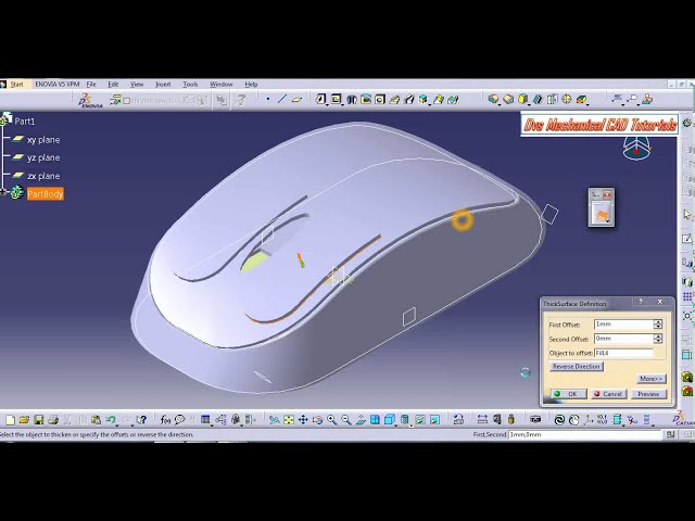 فیلم آموزشی: نحوه رسم طرح ماوس در CATIA V5 با استفاده از طراحی سطح || CATIA V5 || طراحی سطح||