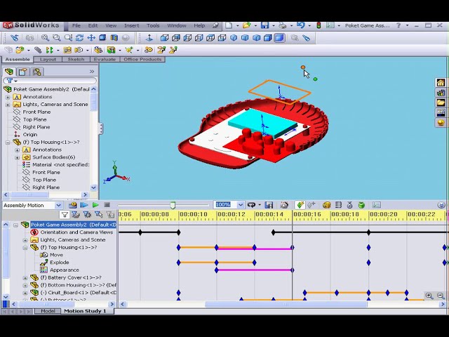 فیلم آموزشی: Motion Study ( 06 Color n Transparency ) SOLIDWORKS Tutorial با زیرنویس فارسی