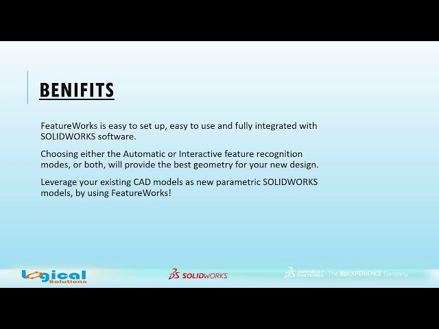 فیلم آموزشی: تبدیل مدل های وارداتی با استفاده از FeatureWorks در SOLIDWORKS