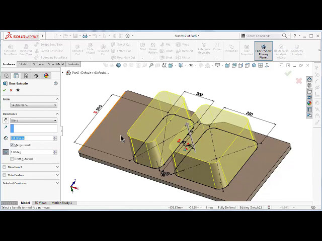 فیلم آموزشی: آموزش ورق فلزی SolidWorks # 285: سینک پرس شده آشپزخانه از ورق فلز، (پرس ابزار فرم)