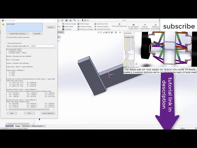 فیلم آموزشی: چگونه مرکز جرم را در SOLIDWORKS پیدا کنیم