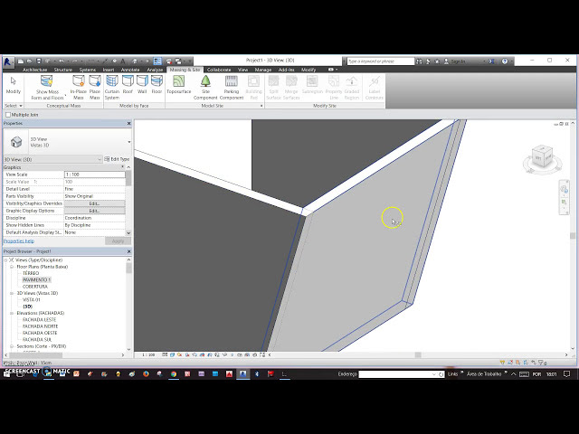 فیلم آموزشی: نحوه ساخت دیوار کج در Revit با زیرنویس فارسی