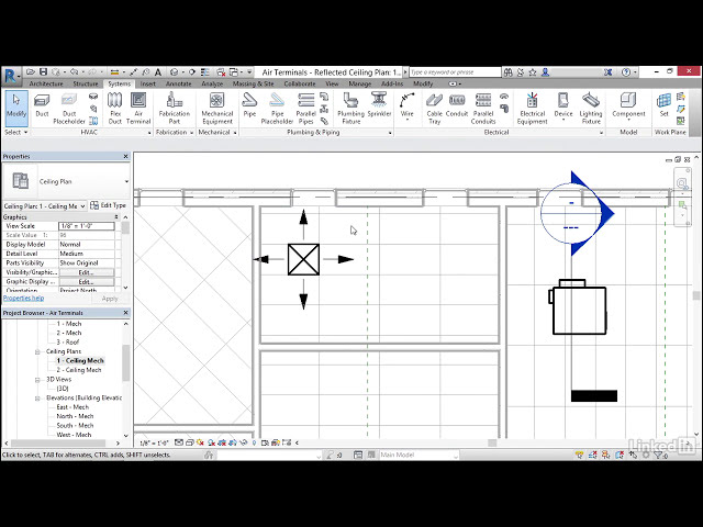 فیلم آموزشی: Revit Tutorial - اضافه کردن و اصلاح پایانه های هوایی با زیرنویس فارسی