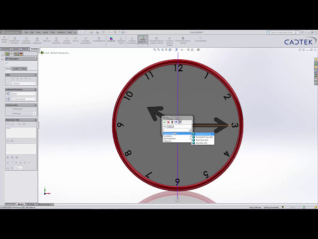 فیلم آموزشی: نحوه حرکت ساعت با زمان در SolidWorks با زیرنویس فارسی