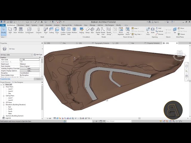 فیلم آموزشی: دوره 2 ساعته مدلسازی و طراحی سایت در Revit