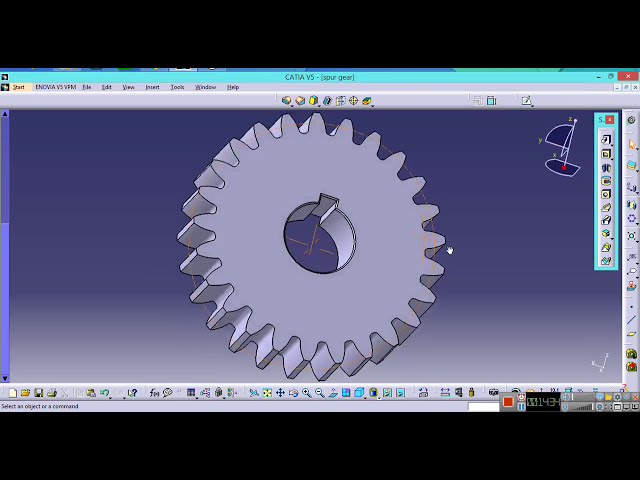 فیلم آموزشی: Catia V5 - Spur Gear (طراحی شده با فرمول)