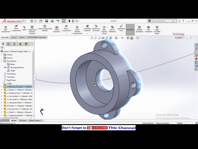 فیلم آموزشی: نحوه اعمال Path Mate در SolidWorks با زیرنویس فارسی