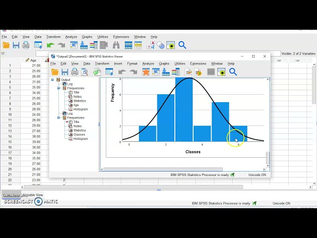 فیلم آموزشی: ایجاد هیستوگرام با کلاس ها در IBM SPSS 26 با زیرنویس فارسی