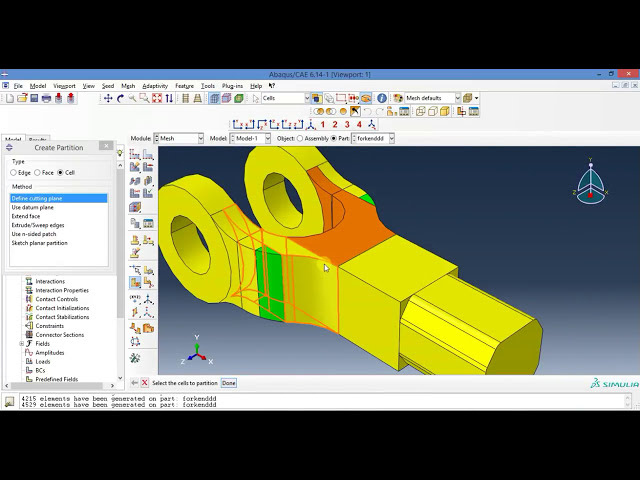 فیلم آموزشی: آموزش مش بندی Abaqus-مش بندی قطعه جامد سه بعدی با استفاده از عنصر هگزا