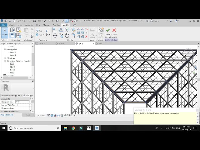 فیلم آموزشی: آموزش Revit - سازه خرپایی فضایی