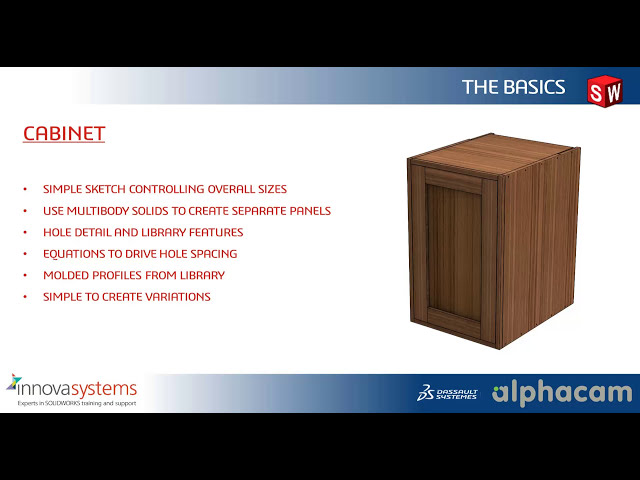 فیلم آموزشی: SOLIDWORKS & Alphacam برای طراحی نازک کاری و مبلمان: قسمت 1 با زیرنویس فارسی