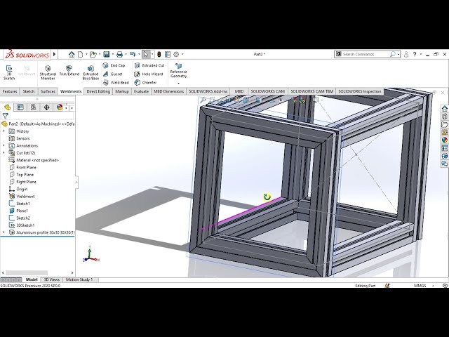 فیلم آموزشی: ✅ نحوه افزودن پروفایل های سفارشی در Solidworks Weldments.