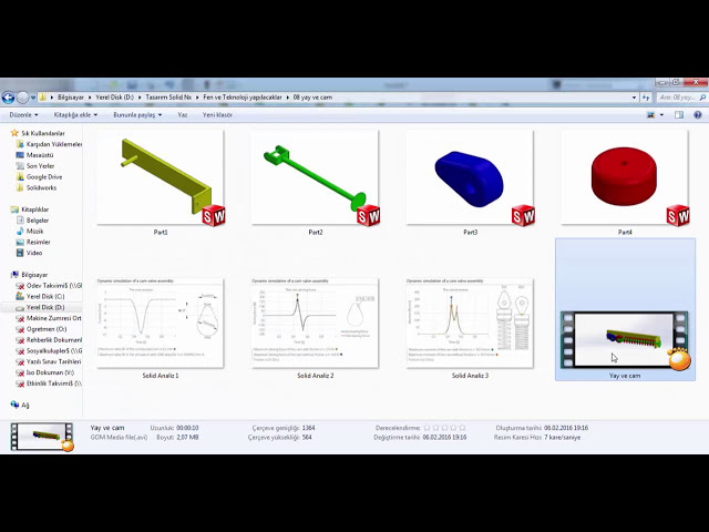 فیلم آموزشی: انیمیشن Spring Cam System Solidworks Spring and Cam Follower